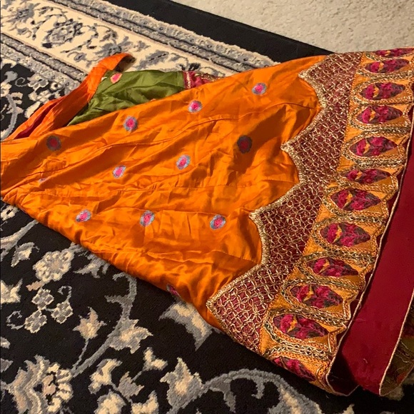 Stunning kids fancy lehenga three piece suit - Picture 7 of 8